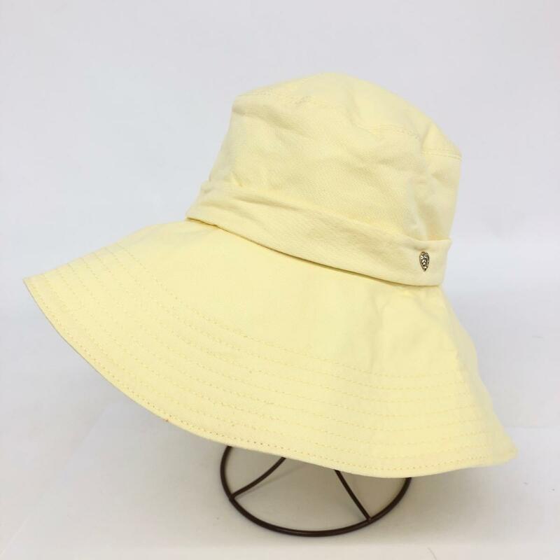 ◆Helen Kaminski ヘレンカミンスキー ハット ONESIZE◆ イエロー コットン100％ ベルト レディース 帽子 ハット hat 服飾小物