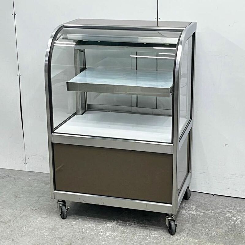 大穂製作所 対面冷蔵ショーケース W700×D500×H995 後引戸 業務用 単相100V 8℃ 中古 厨房機器