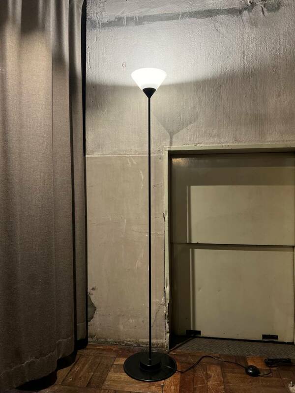 Vintage National Floor Lamp ナショナル フロアランプ モダン ミッドセンチュリー 70s 80s 90s 動作確認済 フットスイッチ モノクロ