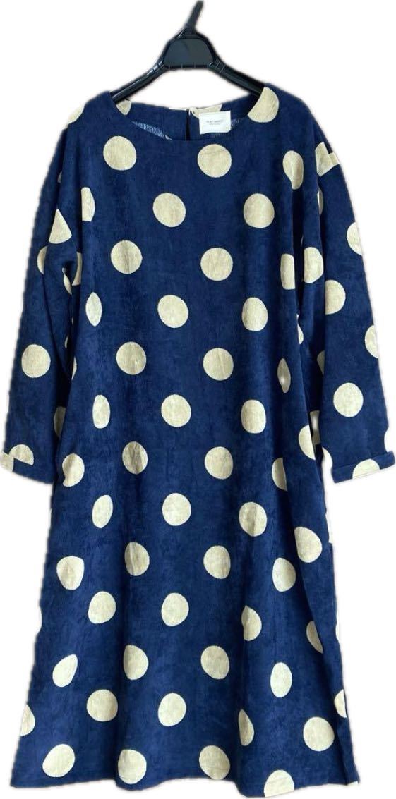 HEART MARKET ハートマーケット 細コーデュロイ　水玉 ドットワンピース（フリーサイズ）