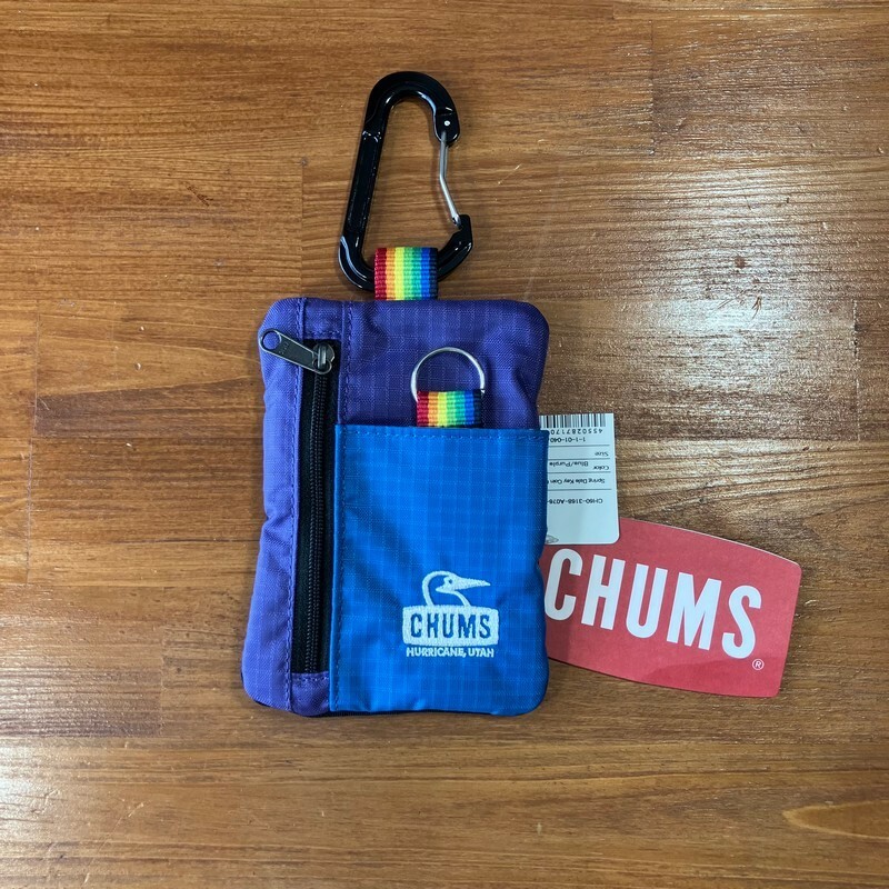 【送料無料／新品】CH60-3168 CHUMS チャムス スプリングデールキーコインケース(キーケース｜キーコイン)　Blue/Purple