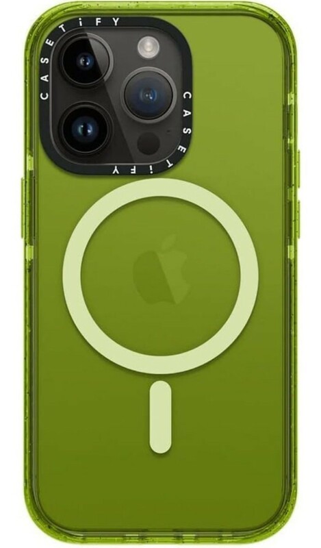 f147 CASETiFY インパクト iPhone 14 Pro ケース [MIL規格準拠 (4x MIL-STD-810G)/MagSafe に対応] - キウイ グリーン