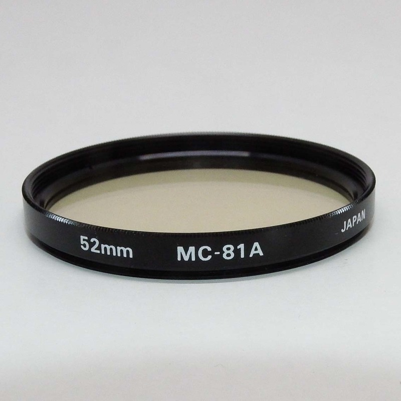 ACB6419　マルミ　フィルター MC-81A 52mm 色温度変換