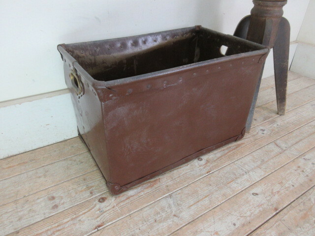 古いボテ箱P333 　　　　　　　アンティーク昭和レトロカブラビット店舗什器カフェ什器無垢材古家具