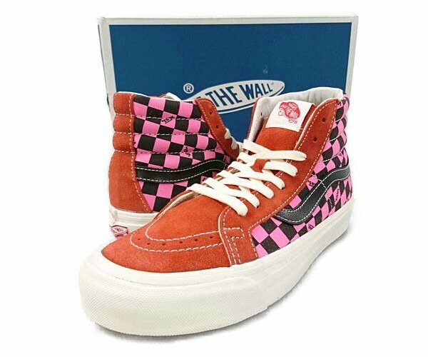 VANS バンズ 品番 VN0A4BVBTJ2 Og Sk8-Hi Lx スケート ハイ シューズ 赤茶系×赤系 サイズUS7.5=25.5cm 正規品 / 27082