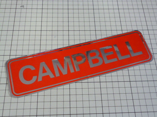 CAMPBELL ステッカー 当時物 です(248×mm) キャンベル