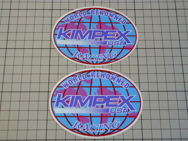 正規品 KIMPEX USA RACING ステッカー 2枚 (100×75mm) キンペックス レーシング