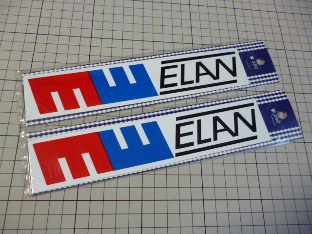 ELAN ステッカー 2枚 当時物 です(205×42mm) ビンテージ エラン