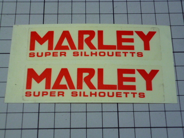 希少 正規品 MARLEY SUPER SILHOUETTS ステッカー 1シート 当時物 です(1枚 約91×24mm) マーレー MRD 松田技術研究所