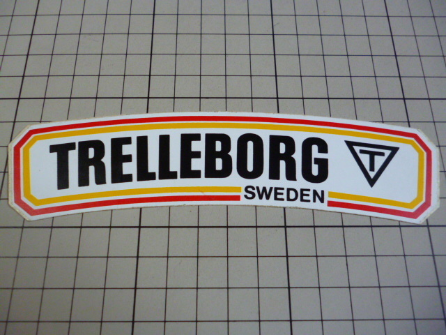 正規品 TRELLEBORG SWEDEN ステッカー 当時物 です(157×36mm) トレルボルグ スウェーデン