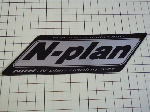 正規品 N-plan ステッカー (耐熱 ?/180×50mm) Nプラン レーシング NRN NSF NSR mini NS50F NS-1 MBX CR 等に