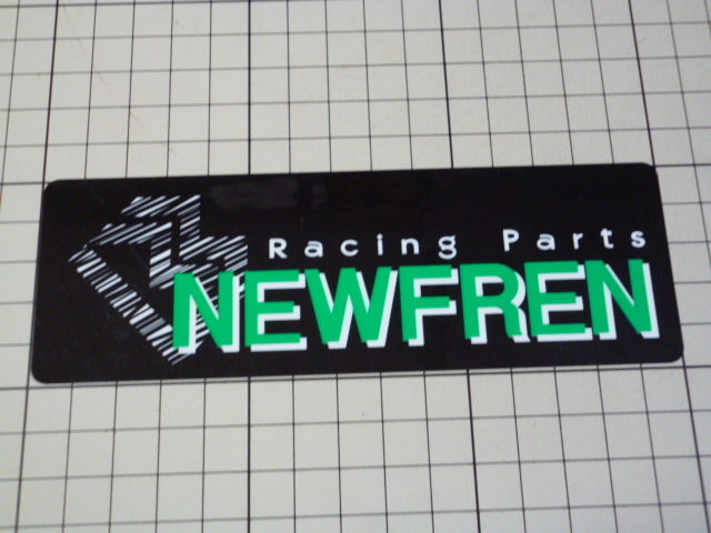 正規品 Racing Parts NEWFREN ステッカー (150×50mm) レーシング パーツ ニューフレン