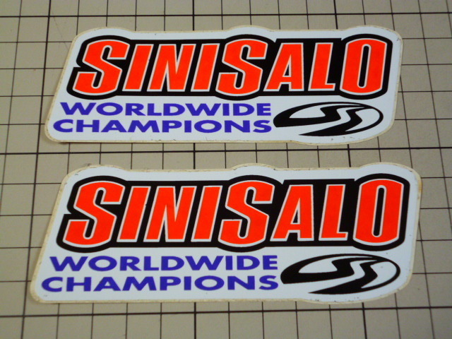 正規品 SINISALO ステッカー 2枚 当時物 です(118×42mm) シニサロ 
