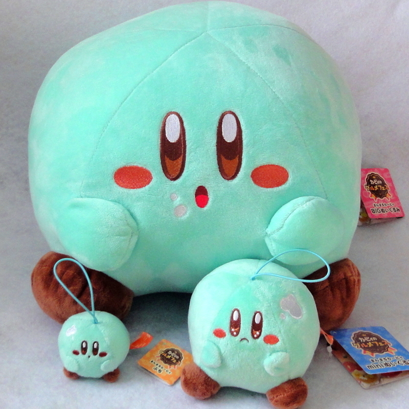 カービィのグルメフェス まんまるカービィ BIG ＋ miniぬいぐるみ ＋ ぷち [チョコミント]　3個セット Kirby マスコット 星のカービィ