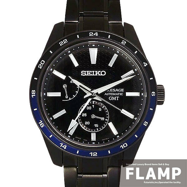 SEIKO セイコー プレサージュ Sharp Edged Series SPB271JC/6R64-00J0 GMT ゼロハリバートン 世界限定600本 メンズ 腕時計【中古】