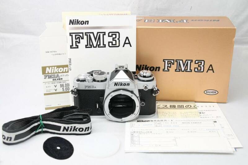 極上品☆ニコン Nikon FM3A 一眼レフカメラ フィルムカメラ ボディシルバー 付属多数♪ ##9071