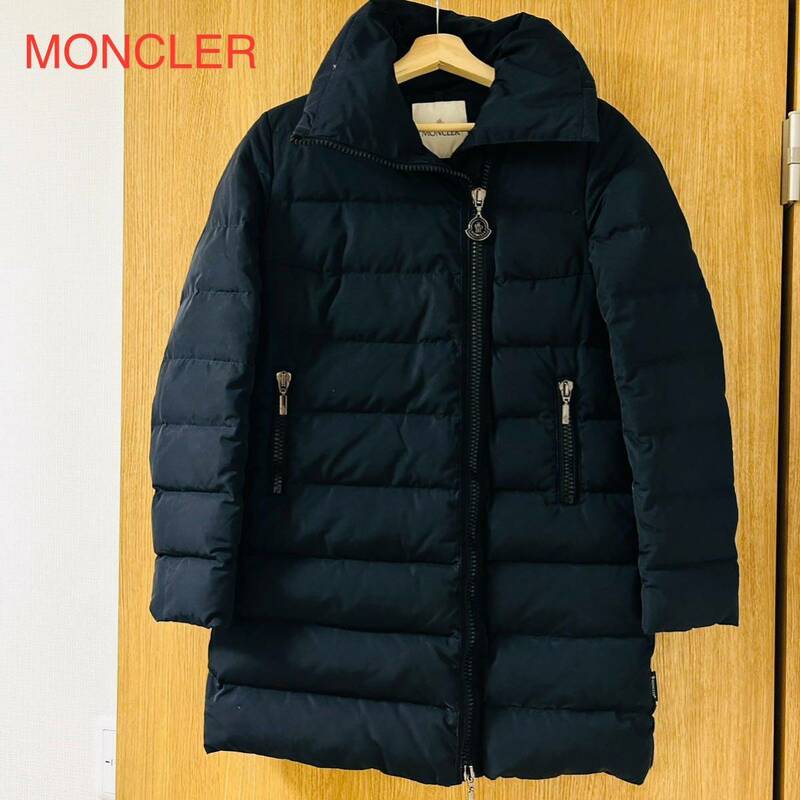 MONCLER モンクレール　ダウン　ダウンジャケット　ダウンコート　ロゴ　ブラック 黒