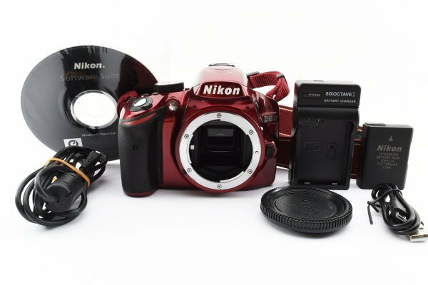 ★難あり品★ Nikon ニコン D3200 ボディ レッド #13624