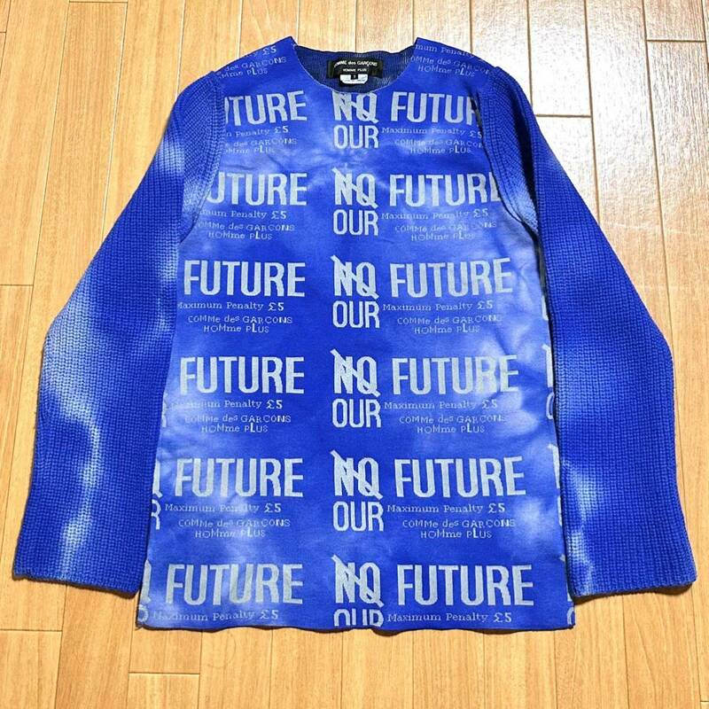 Jamie Reid COMME des GARCONS HOMME PLUS 2008AW 袖切替 ニット セーター ジェイミーリード 希少 no future time for magic archive 08aw