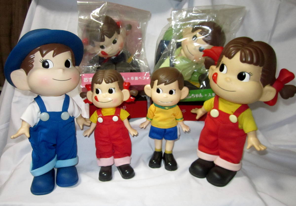 不二家　ビンテージ　ペコ＆ポコ　着せ替え人形ペコ＆ポコ　未完封　おすわりペコ　卒園　ポコ　入学