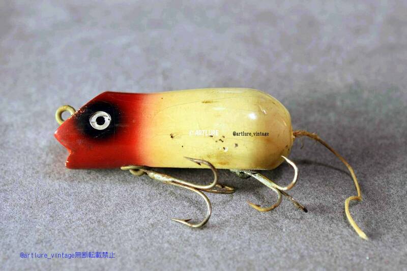 オールド珍品希少面白ルアー　SHAKESPEAR MARLY'S MIGHTY MOUSE C1940 WOODEN LURE VINTAGE LURE（6038-140）USA #OLDLURE #ARTLURE_ 