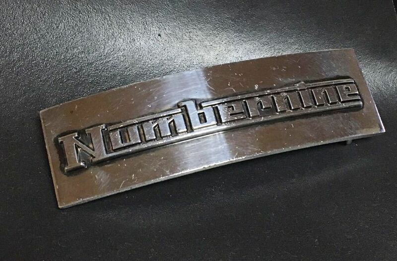 NUMBER (N)INE エクストラヘヴィ期 Silver 925 バックル ナンバーナイン Extra Heavy ロゴ buckle belt ナロー ベルト シルバー アーカイブ