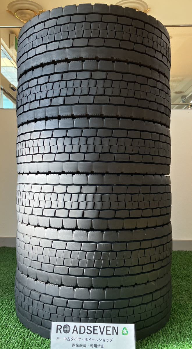 ★215/70R17.5 123/121J 6本 ダンロップ DUNLOP DECTES SP680 約9～10mm程度溝 2019年製 ミックスタイヤ 中古 ★送料無料/一部地域を除く