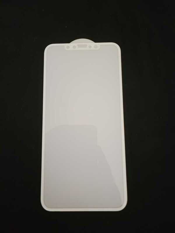 新品未使用品 iPhone11 Pro Max iPhone XS max対応 6.5インチ ホワイト 白 white 透明ガラスフィルム 液晶保護フィルム シール
