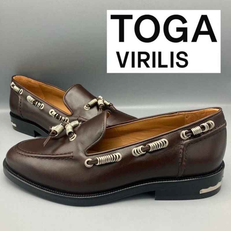 ◆◆未使用42.0 jp27 TOGA VIRILIS ローファー ブラウン