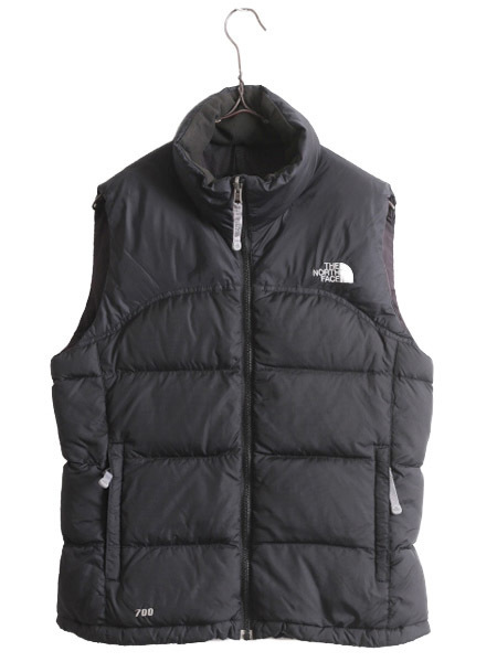 ノースフェイス ヌプシ ダウン ベスト レディース S The North face アウトドア NUPTSE 700フィル フルジップ 重ね着 前開き パッカブル 黒