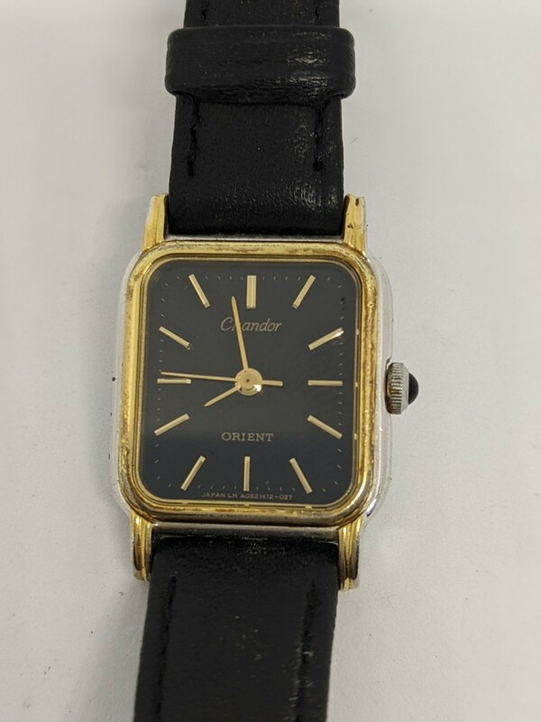 ORIENT Chandor A05141-2082 オリエント シャンドール　レディース腕時計 クオーツ 革バンド劣化 中古動作品