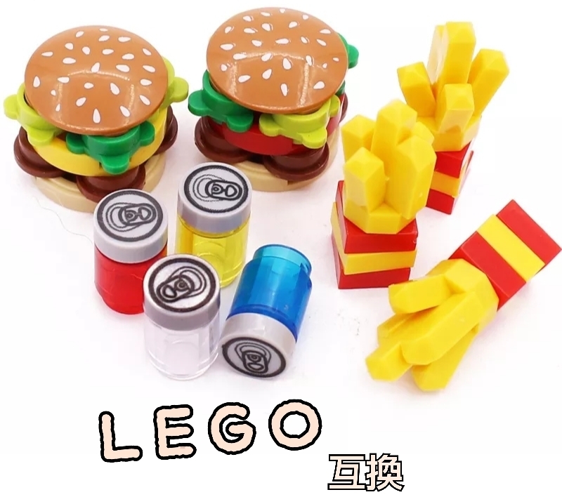 ハンバーガー　LEGO互換　匿名配送　レゴブロック　誕生日プレゼント　インテリア　マクド　マック　ポテト　バレンタイン　ホワイトデー