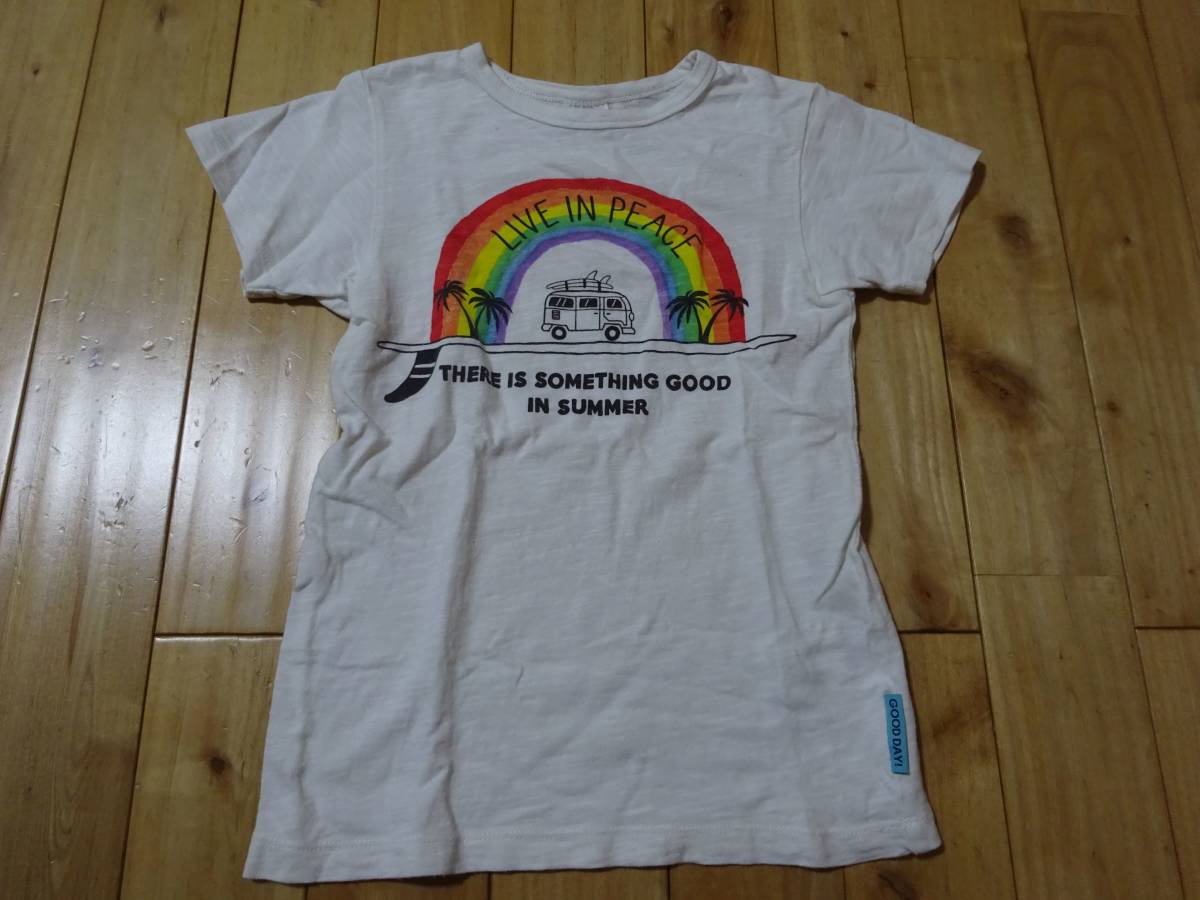 ★　BREEZE　白い半袖Tシャツ130cm　★USED