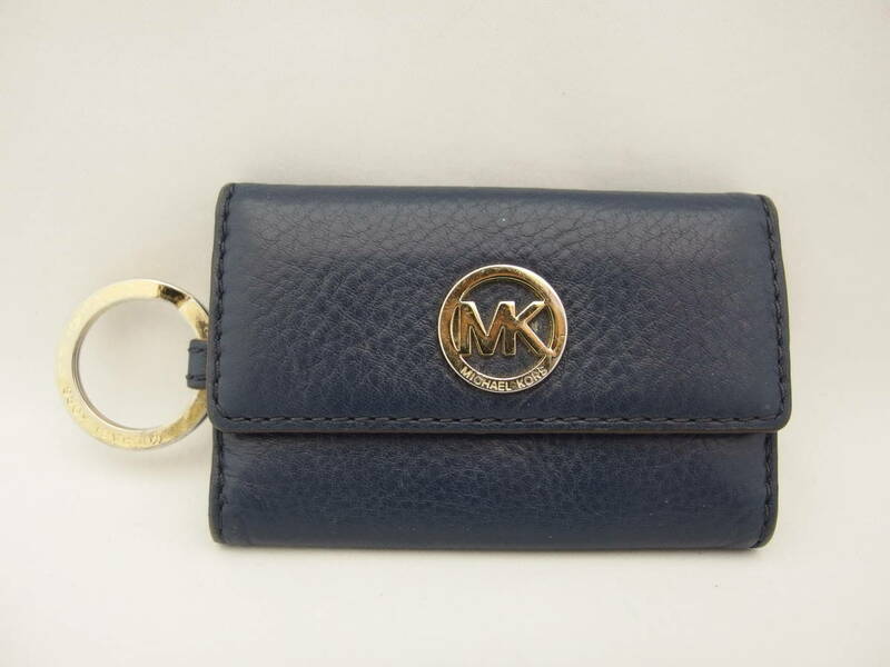 MICHAEL KORS　マイケルコース　レザー　ネイビー　6連キーケース　/B7331F