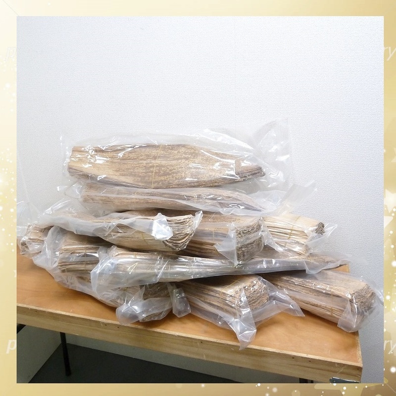 ＠竹皮(大) 長さ約６５㎝　最大幅約１７㎝ 約１５kg分 料理 包装 中華料理 包み 用途色々