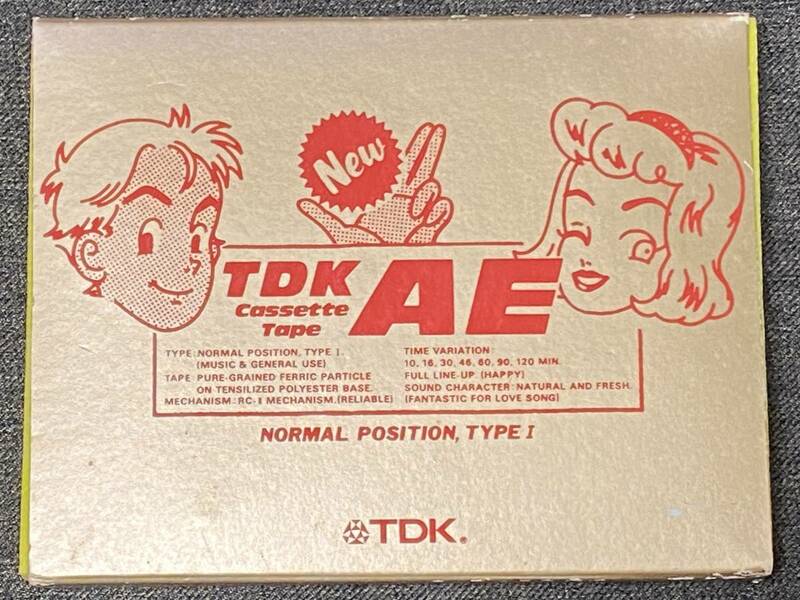 未開封 未使用 TDK AE60 カセットテープ ノベルティー 景品 記念パッケージ コレクター コレクション
