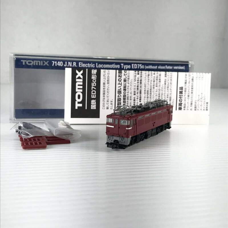 □中古品□ TOMIX トミックス 鉄道模型 Nゲージ 1/150 国鉄 ED75-0形 電気機関車 ひさしなし 後期型 7140 開封済み 現状品