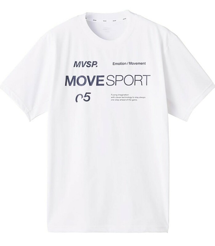 デサント MOVESPORT 半袖 クルーネック UVカット ドライ ストレッチ メンズ Mサイズ