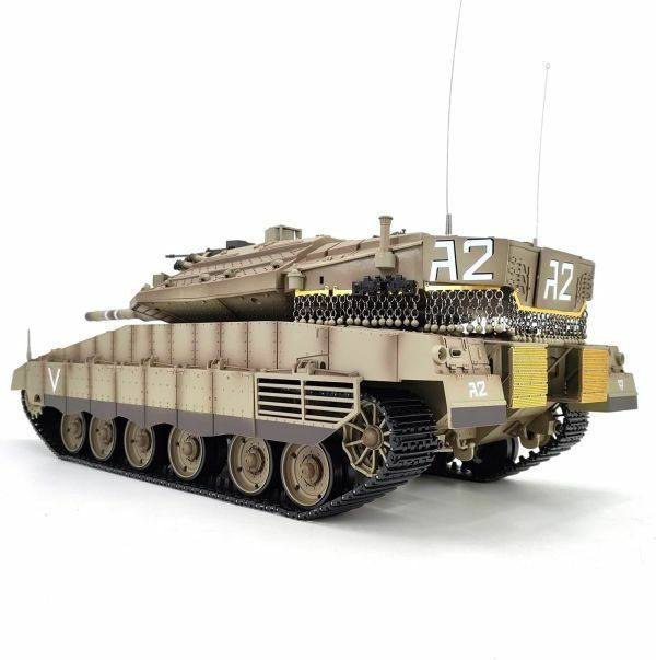 【塗装済み完成品 赤外線バトルシステム付 対戦可能】HengLong Ver.7.0 2.4GHz 1/16 戦車ラジコン イスラエル メルカバ MK Ⅳ 3958-1