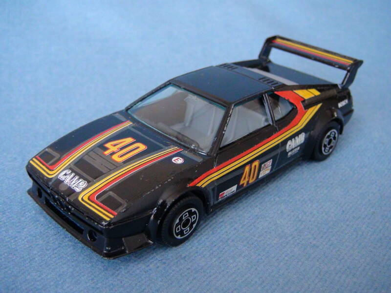 1980年頃古い伊ブラーゴ1/43・BMWM-1レーシングCAM2黒・美品