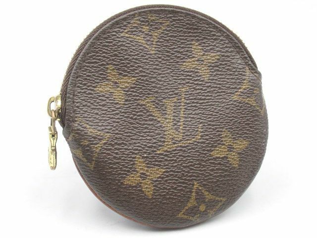 ◆中古 LOUIS VUITTON ルイヴィトン M61926 モノグラム ポルトモネ ロン コインケース 小銭入れ 丸型 ユニセックス ブラウン系◆