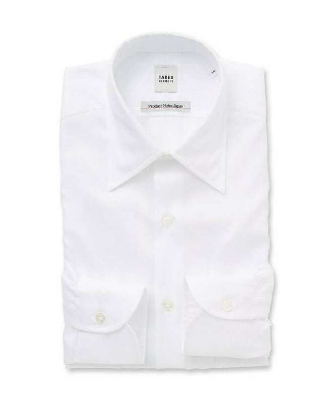 TAKEO KIKUCHI■ホワイト■ドレスシャツ　長袖シャツ／L◆ コットン100％■定価19800