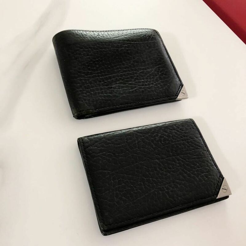 ◆◆◆ ヴァレンティノガラヴァーニ　財布 カード入れ　セット　ブラック　シルバー金具
