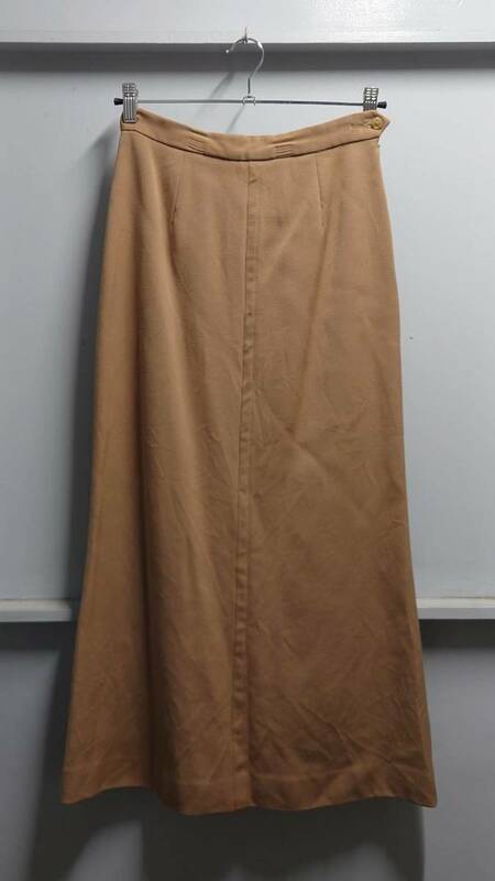 90-00’s Ralph Lauren ウール ロング スカート カーキ サイズ11 裏地キュプラ ラルフローレン 1990-2000年代
