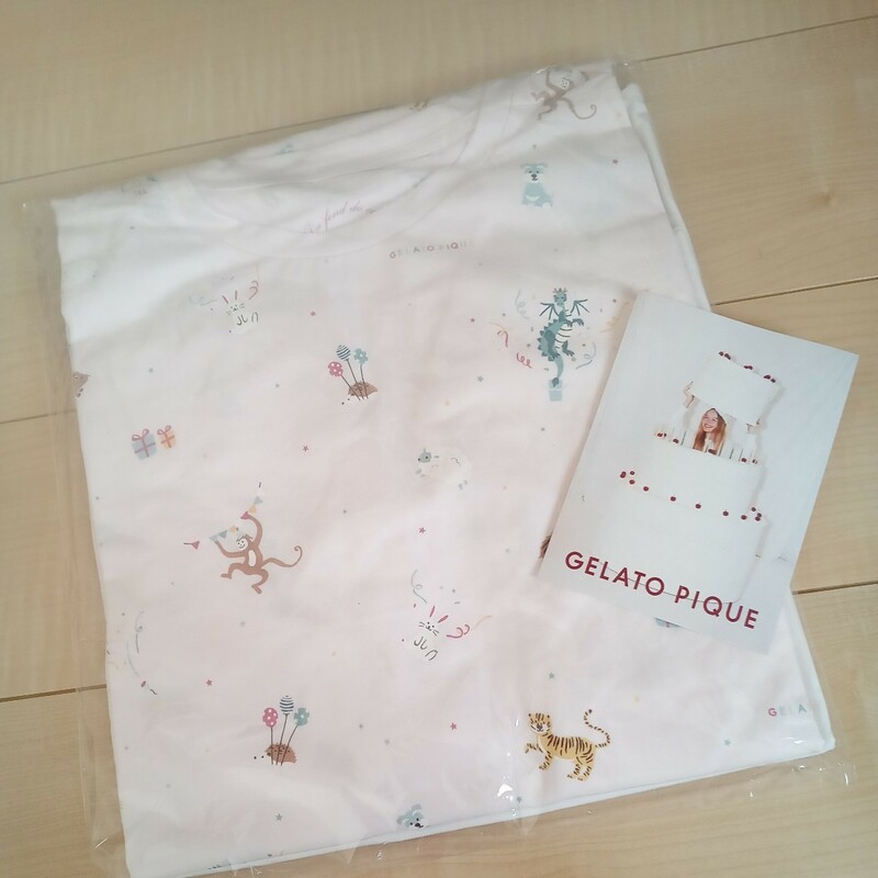 gelato pique ジェラートピケ2024年 福袋 一部(干支柄ルームウェア Ｔシャツ、ワンピース２点のみ)★未開封★カード付