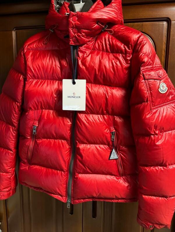 【新品同様】国内正規品 モンクレール MONCLER ジン ZIN 赤茶 SIZE3　【一部傷有り】