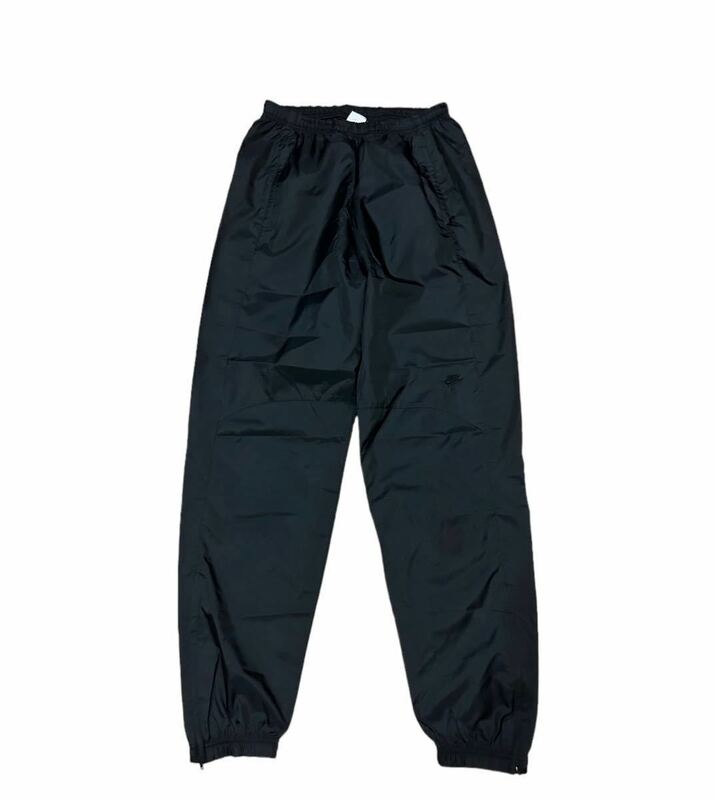 NIKE Black Nylon Jogger Pant's ナイキ ブラックナイロンジョガーパンツ 黒 マレーシア製 MADE IN Malaysia Lサイズ 希少 RARE レア