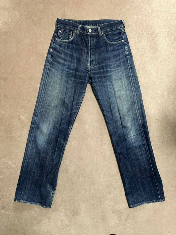 USED LEVI'S 503B JEANS VINTAGE REPRODUCTION 中古 リーバイス 503B ジーンズ 復刻版 ビンテージ レプリカ 赤耳 W30.5 L32 送料無料