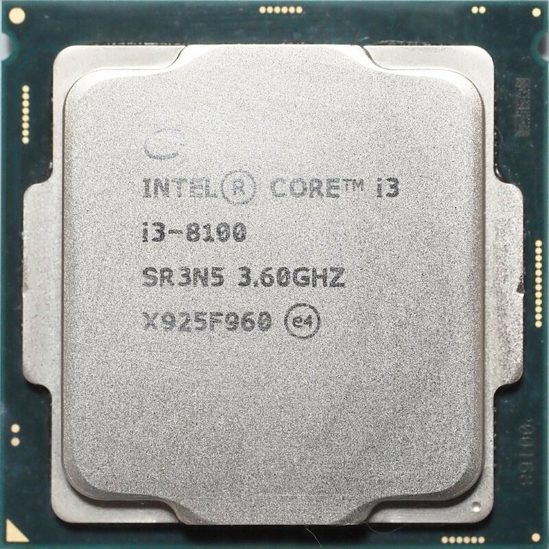 Intel Core i3-8100 SR3N5 LGA1151 Coffee Lake-S 3.60GHz