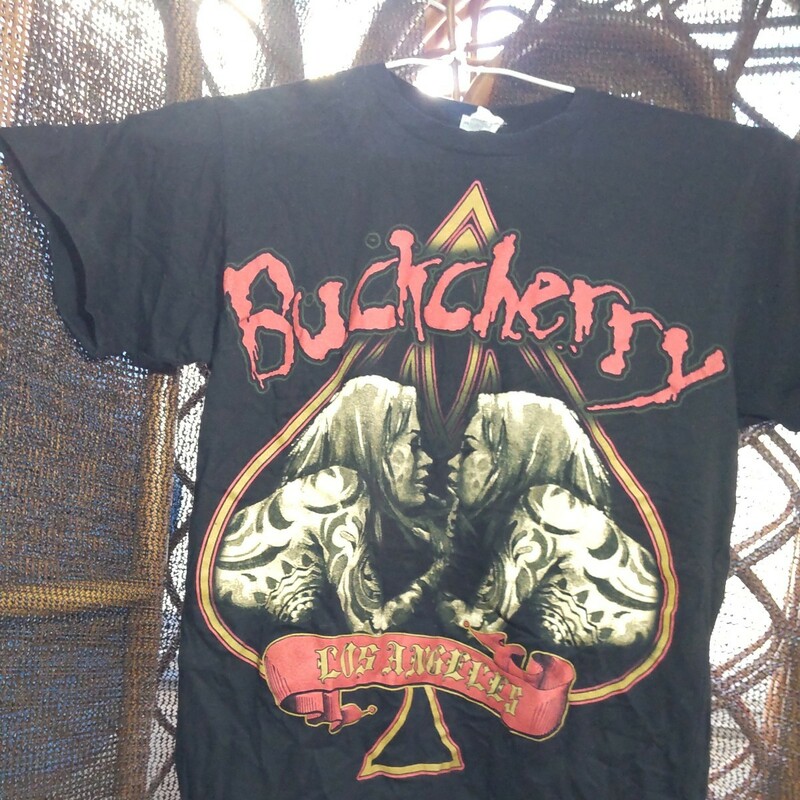 【服飾】 BuckCherry バックチェリー ロック Tシャツ 2016年 日本来日 バンドT シャツ Sサイズ 着丈約67cm 身幅約45cm 当時物 ビンテージ _